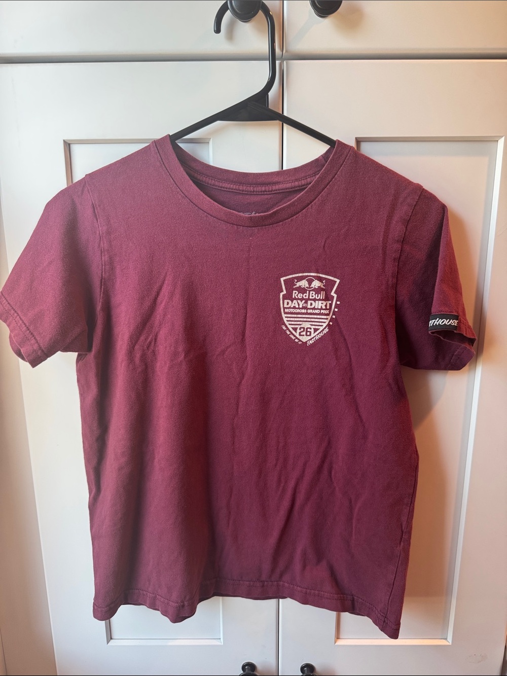 Red Bull Day & Dirt Maroon Short-Sleeve Kids Tee